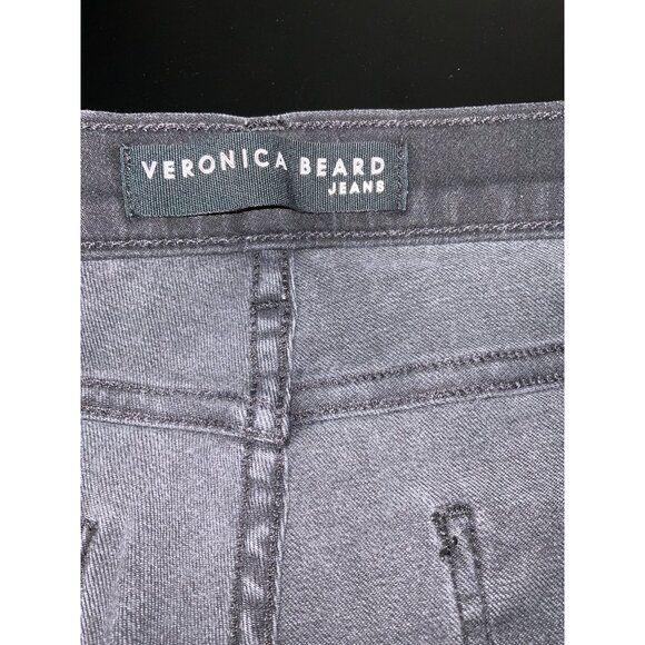 *VERONICA BEARD Jeans Debbie Skinny Buttonfly in Raven Wash size 28 - Picture 6 of 13